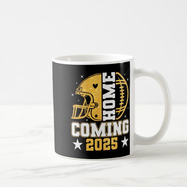 Taza De Café Homecoming 2025 Hoco Football Mom Mama Girl Footba (Derecha)