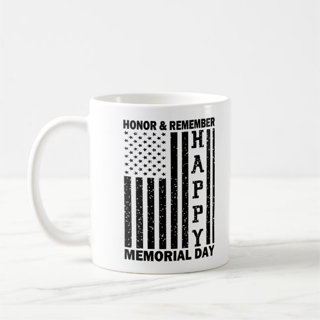 Taza De Café Homenaje de la bandera de Estados Unidos recuerda  (Izquierda)