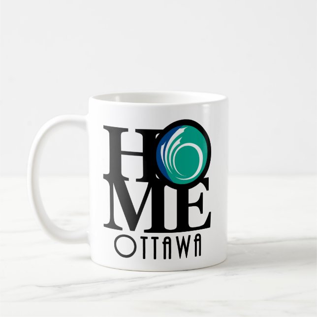 Taza De Café HOMEOttawa 11oz (bandera de la ciudad) (Izquierda)