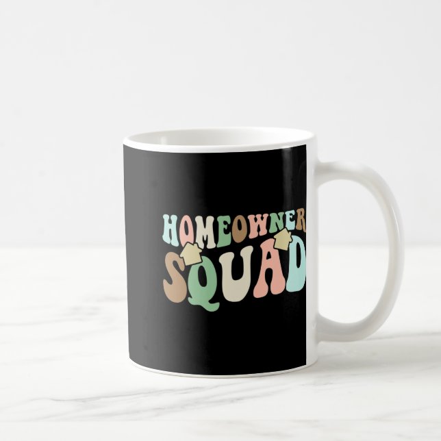 Taza De Café Homeowner Squad - New House Family Matching Groovy (Derecha)