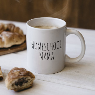 Taza De Café "Homeschool Mama" inspirada por RAE DUNN