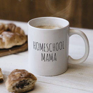 Taza De Café "Homeschool Mama" inspirada por RAE DUNN
