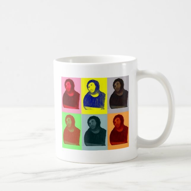 Taza De Café Homo de Ecce - estilo del arte pop (Derecha)