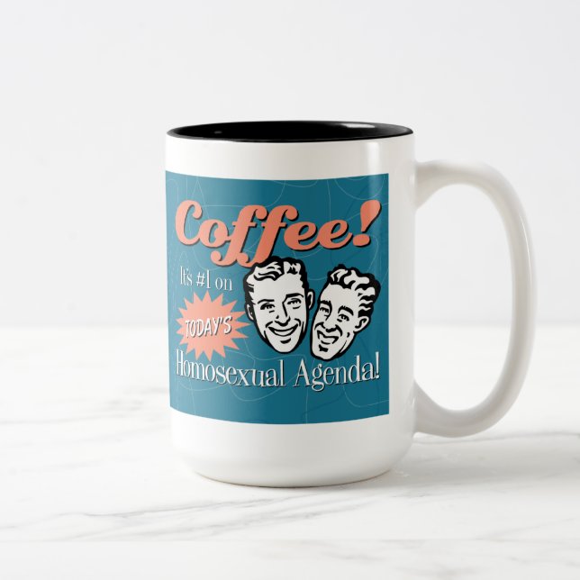 Taza de café homosexual del orden del día de los (Derecha)