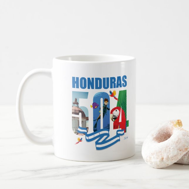 Taza De Café Honduras 504 (Con donut)