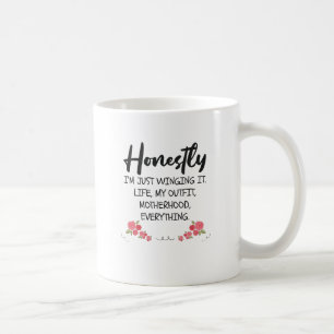 Taza De Café Honestamente, solo estoy despidiendo un regalo div