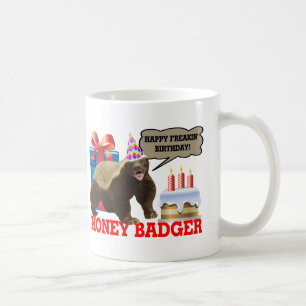 Taza De Café Honey Badger feliz Freakin' tazón del café de cu
