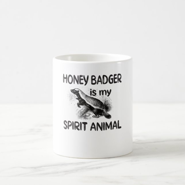 Taza De Café Honey Badger Gits Animal Honey Badger (Centro)