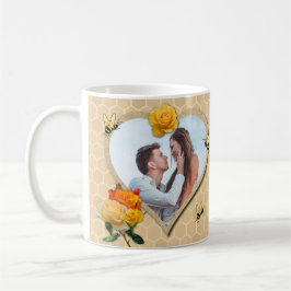 Taza De Café Honey Be Mine Rosa Love Heart El día de San Valent