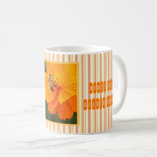 Taza De Café Honey Bee & Golden Cosmos [Classic Mug] (Anverso derecho)