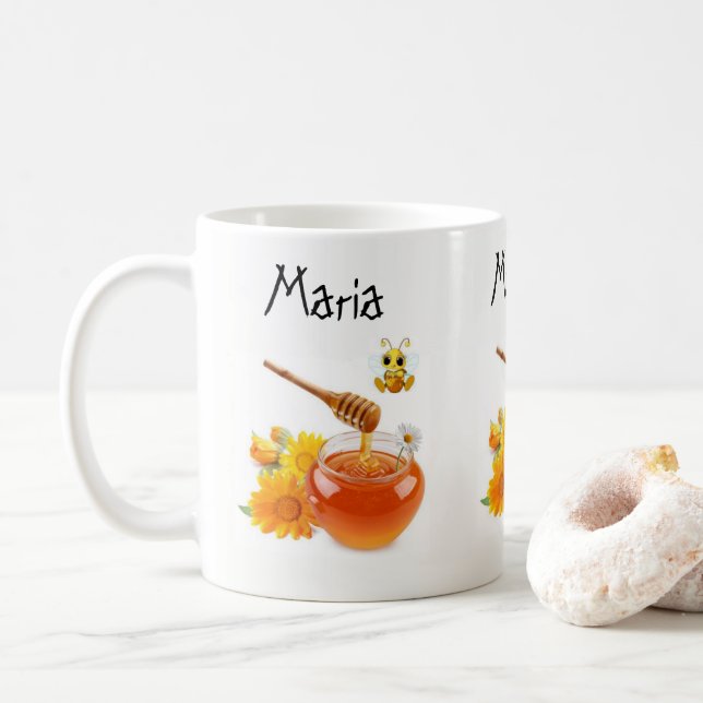 Taza De Café Honey Bee Mug (Con donut)