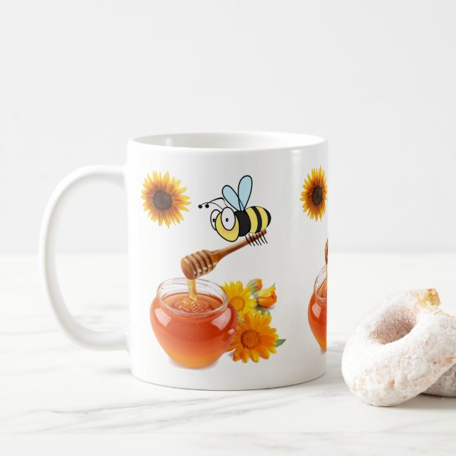 Taza De Café Honey Bee Mug (Con donut)