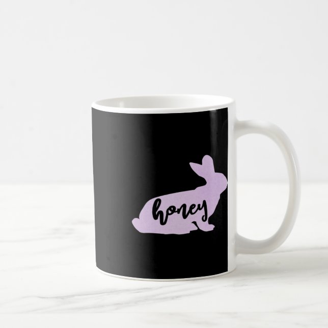 Taza De Café Honey Bunny Rabbit Easter Gift Tee (Derecha)