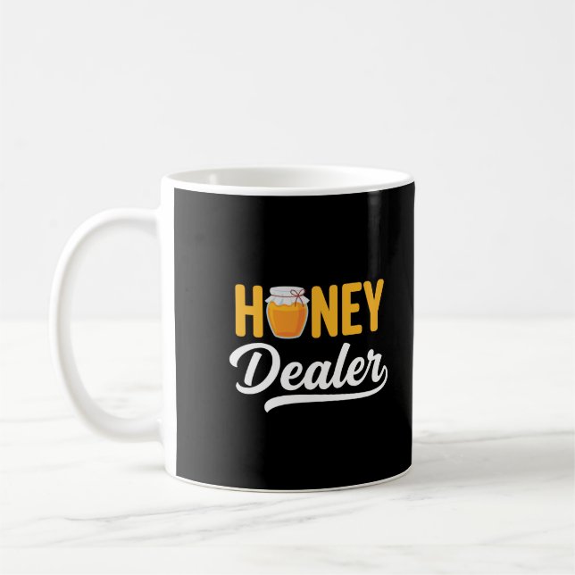 Taza De Café Honey Dealer Beekeeper Honeycomb Beekeeping Queen  (Izquierda)