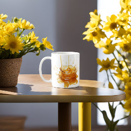 Taza De Café Honey Mug: Mug de Honey Drop Splash