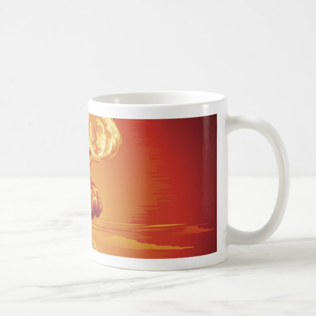 Taza De Café Hongo atómico de la explosión nuclear (Derecha)