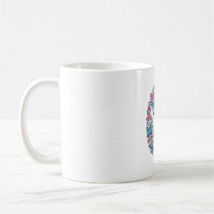 Taza De Café Hongo Unicornio Magia Unicornio Colorido Arte POD