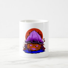 Taza De Café hongo zombie espeluznante fiesta retro de Hallowee