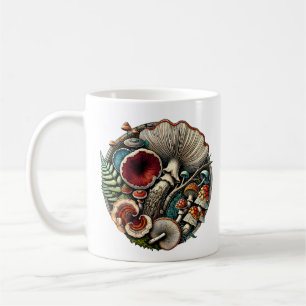 Taza De Café Hongos encantados - Un Vibrante Hogar Maravilla