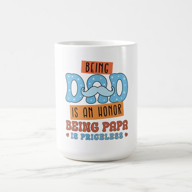 Taza De Café Honor y amor invaluable - El Día del Padre Perfect (Centro)