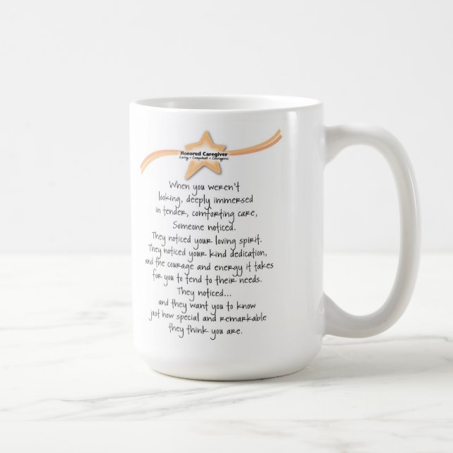 Taza De Café Honorable Caregiver Mug (Derecha)