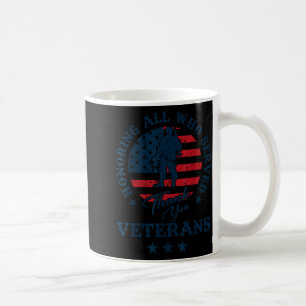Taza De Café Honrando a todos los que sirvieron Gracias Día de
