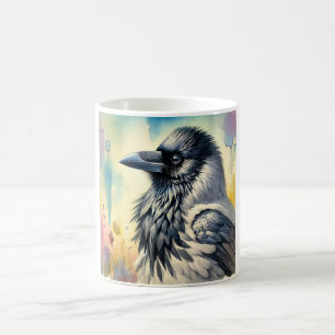 Taza De Café Hooded Crow in a Serene Landscape 260824AREF151 - 