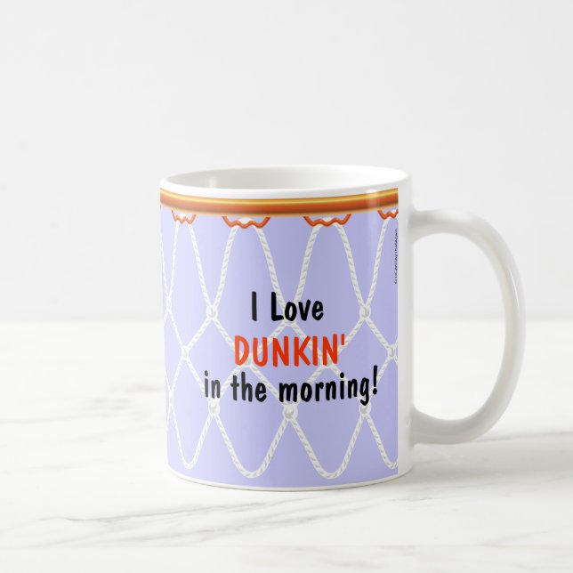 Taza De Café Hoop de baloncesto Net_I Love Dunkin'_lavender (Derecha)
