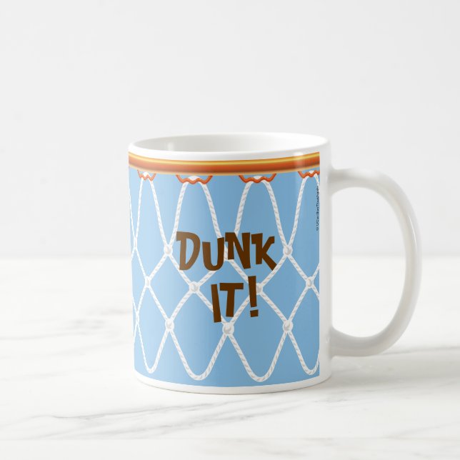 Taza De Café Hoop Net_Dunk de Baloncesto!_blue_jumpstart (Derecha)