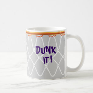 Taza De Café Hoop Net_Dunk de Baloncesto!_gray