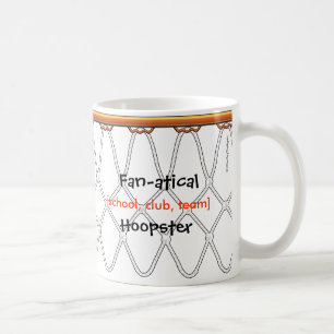 Taza De Café Hoopster de baloncesto Net_contorno_Fan-atical