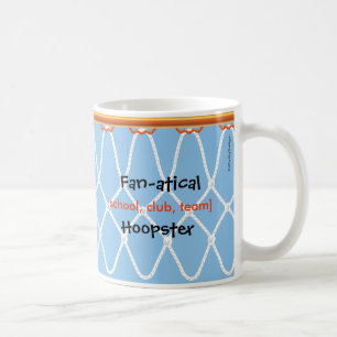 Taza De Café Hoopster de baloncesto Net_Fan-atical hoopster_blu