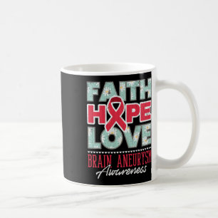Taza De Café Hope Love Brain Aneurysm Awareness Support Graphic