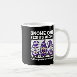 Taza De Café Hope Love Gnomes Purple Ribbon Fibromialgia Awaren