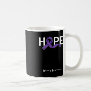 Taza De Café Hope Purple Ribbon Epilepsy Awareness Mes Support