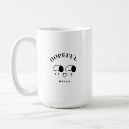 Taza De Café Hopeful Wreck Minimalist Typography Design