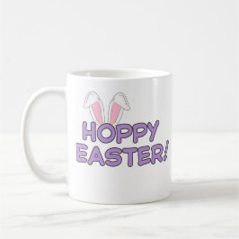 Taza De Café Hoppy Easter Mug | Diseño de conejito