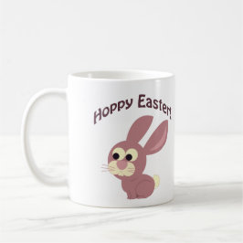 Taza De Café Hoppy Easter Pink Bunny