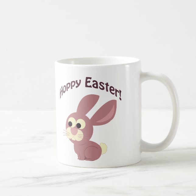Taza De Café Hoppy Easter Pink Bunny (Derecha)
