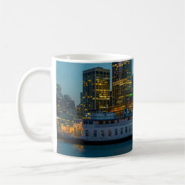 Taza De Café Hora Azul en la Ciudad