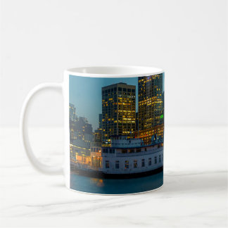 Taza De Café Hora Azul en la Ciudad