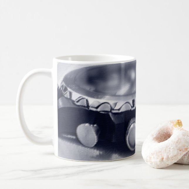 Taza De Café hora azul pastel (Con donut)