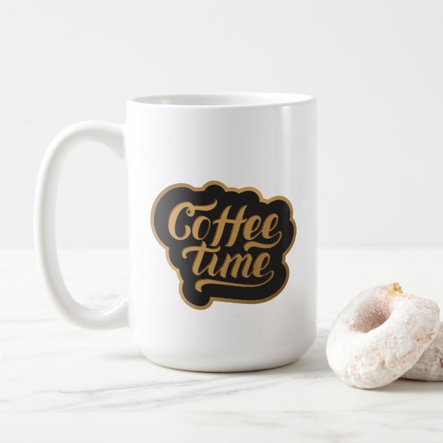 Taza De Café Hora de café (Con donut)