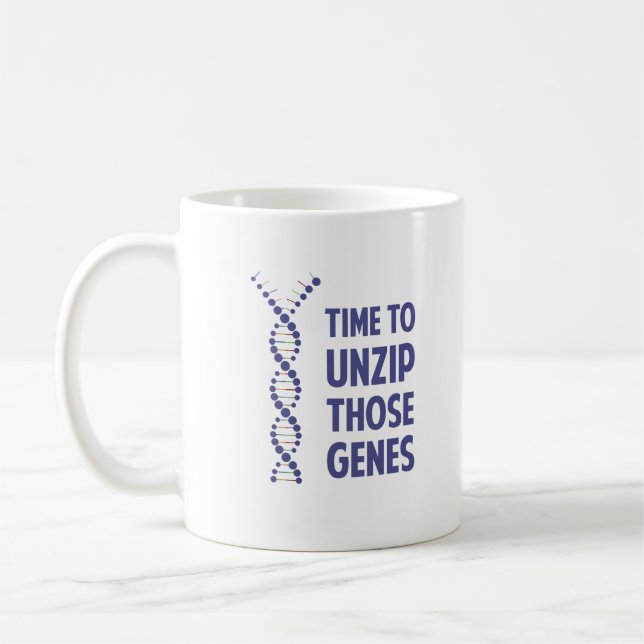Taza De Café Hora de desabrochar esos genes genéticos (Izquierda)