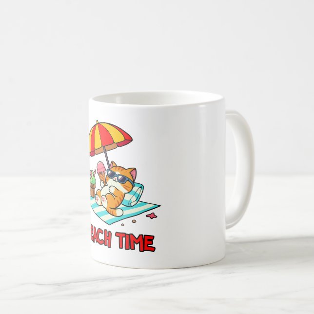 Taza De Café Hora de playa 3 (Anverso derecho)