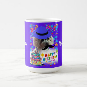 Taza De Café Hora del fiesta Feliz Cumpleaños Hazte Una Mug De 