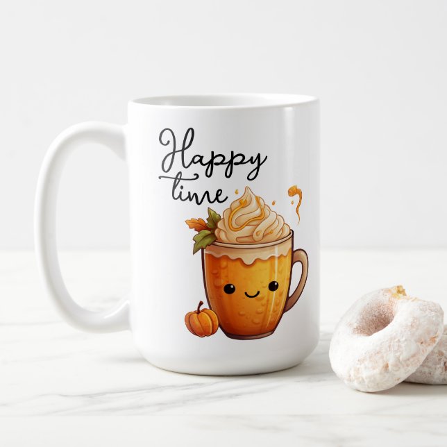 Taza De Café Hora feliz (Con donut)