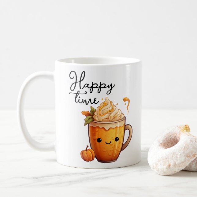 Taza De Café Hora feliz (Con donut)