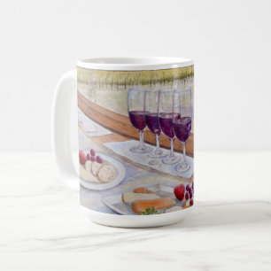 Taza De Café Hora Feliz del Tren del Vino
