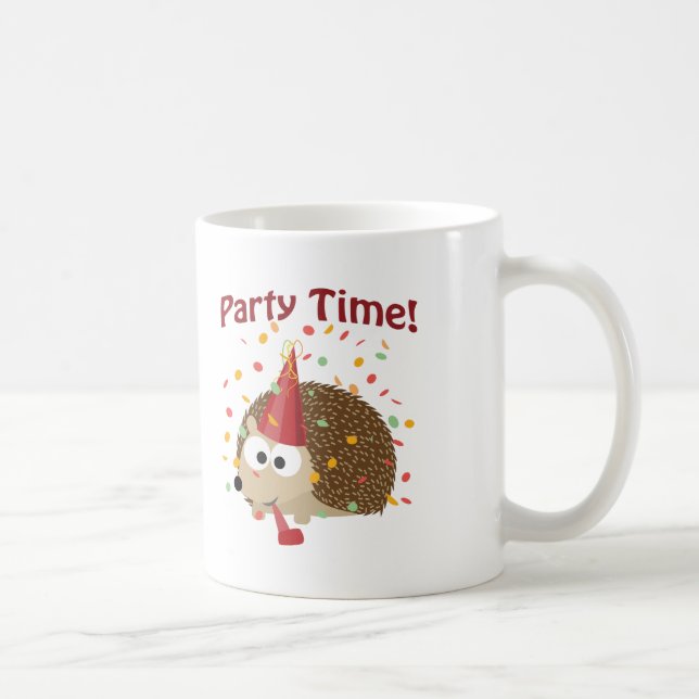 Taza De Café ¡Hora fiesta! Confetti Hedgehog (Derecha)